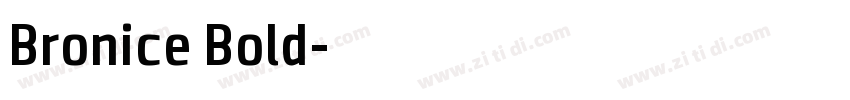 Bronice Bold字体转换